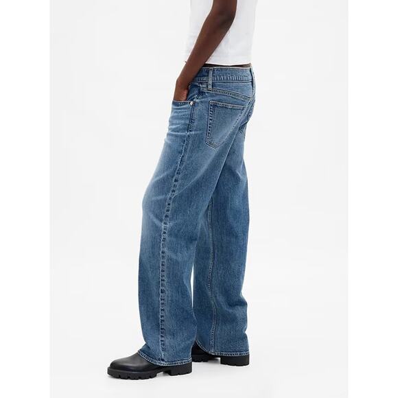 Gap Light Wash Loose Straight Leg Jeans - Size 28 - Picture 1 of 7